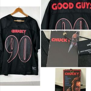 Good Guys 90 Jersey Tee Black Mesh Horror Tee